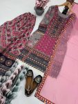 FASHIONABLE GEORGETTE DIGITAL PRINTED REAL MIRROR HANDWORK TOP PALAZZO WITH DUPATTA PARTY WEAR WHOLESALE PRICE ETHNIC GARMENT (4)