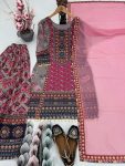 FASHIONABLE GEORGETTE DIGITAL PRINTED REAL MIRROR HANDWORK TOP PALAZZO WITH DUPATTA PARTY WEAR WHOLESALE PRICE ETHNIC GARMENT (4)