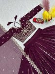 FASHIONABLE GEORGETTE EMBROIDERY SEQUENCE WORK LEHENGA CHOLI WITH DUPATTA PARTY WEAR WHOLESALE PRICE ETHNIC GARMENT (10)