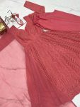 FASHIONABLE GEORGETTE LUKHNOWI SEQUENCE WORK ANARKALI GOWN BOTTOM WITH DUPATTA PARTY WEAR WHOLESALE PRICE ETHNIC GARMENT (5)