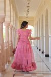 FASHIONABLE GEORGETTE PRINTED FLAIRED ONLY GOWN PARTY WEAR WHOLESALE PRICE ETHNIC GARMENT (5)