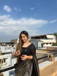 FASHIONABLE GEORGETTE SEQUENCE PIPING LACE WORK SAREE WITH UNSTITCHED BLOUSE PARTY WEAR WHOLESALE PRICE ETHNIC GARMENT (3)