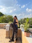 FASHIONABLE GEORGETTE SEQUENCE PIPING LACE WORK SAREE WITH UNSTITCHED BLOUSE PARTY WEAR WHOLESALE PRICE ETHNIC GARMENT (3)
