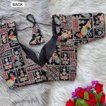 FASHIONABLE GEORGETTE THREAD SEQUENCE EMBROIDERY WORK READY TO WEAR BLOUSE PARTY WEAR WHOLESALE PRICE ETHNIC GARMENT (1)