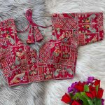 FASHIONABLE GEORGETTE THREAD SEQUENCE EMBROIDERY WORK READY TO WEAR BLOUSE PARTY WEAR WHOLESALE PRICE ETHNIC GARMENT (8)
