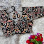 FASHIONABLE GEORGETTE THREAD SEQUENCE EMBROIDERY WORK READY TO WEAR BLOUSE PARTY WEAR WHOLESALE PRICE ETHNIC GARMENT (1)