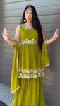 FASHIONABLE GEORGETTE THREAD SEQUENCE WORK TOP PALAZZO WITH DUPATTA PARTY WEAR WHOLESALE PRICE ETHNIC GARMENT (3)