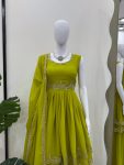 FASHIONABLE GEORGETTE THREAD SEQUENCE WORK TOP PALAZZO WITH DUPATTA PARTY WEAR WHOLESALE PRICE ETHNIC GARMENT (3)