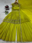 FASHIONABLE GEORGETTE THREAD SEQUENCE WORK TOP PALAZZO WITH DUPATTA PARTY WEAR WHOLESALE PRICE ETHNIC GARMENT (3)