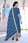 FASHIONABLE GEORGETTE ZARI EMBROIDERY WORK GOWN WITH DUPATTA PARTY WEAR WHOLESALE PRICE ETHNIC GARMENT (12)