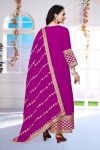 FASHIONABLE GEORGETTE ZARI EMBROIDERY WORK GOWN WITH DUPATTA PARTY WEAR WHOLESALE PRICE ETHNIC GARMENT (6)