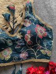 FASHIONABLE GOLDEN CRUSH EMBROIDERY MULTI WORK READY TO WEAR BLOUSE PARTY WEAR WHOLESALE PRICE ETHNIC GARMENT (7)