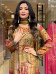 FASHIONABLE HEAVY SILK EMBROIDERY MIRROR HANDWORK TOP BOTTOM WITH DUPATTA PARTY WEAR WHOLESALE PRICE ETHNIC GARMENT (7)