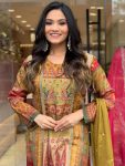FASHIONABLE HEAVY SILK EMBROIDERY MIRROR HANDWORK TOP BOTTOM WITH DUPATTA PARTY WEAR WHOLESALE PRICE ETHNIC GARMENT (7)