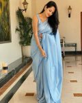 FASHIONABLE LICHI SILK JACQUARD WEAVING WORK SAREE WITH UNSTITCHED BLOUSE PARTY WEAR WHOLESALE PRICE ETHNIC GARMENT (6)