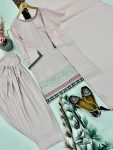 FASHIONABLE NATURAL CREAP EMBROIDERY LACE WORK TOP PATIYALA WITH DUPATTA PARTY WEAR WHOLESALE PRICE ETHNIC GARMENT (6)