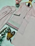 FASHIONABLE NATURAL CREAP EMBROIDERY LACE WORK TOP PATIYALA WITH DUPATTA PARTY WEAR WHOLESALE PRICE ETHNIC GARMENT (6)