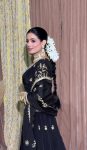 FASHIONABLE NATURAL CREPE SILK EMBROIDERY SEQUENCE ZARI WORK TOP LEHENGA WITH DUPATTA PARTY WEAR WHOLESALE PRICE ETHNIC GARMENT (5)