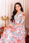 FASHIONABLE ORGANZA DIGITAL PRINTED FLAIRED GOWN BOTTOM WITH DUPATTA PARTY WEAR WHOLESALE PRICE ETHNIC GARMENT (9)