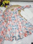 FASHIONABLE ORGANZA DIGITAL PRINTED FLAIRED GOWN BOTTOM WITH DUPATTA PARTY WEAR WHOLESALE PRICE ETHNIC GARMENT (9)