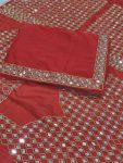 FASHIONABLE RANGOLI SILK EMBROIDERY MIRROR WORK SAREE WITH UNSTITCHED BLOUSE PARTY WEAR WHOLESALE PRICE ETHNIC GARMENT (5)