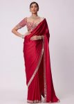 FASHIONABLE RANGOLI SILK EMBROIDERY MIRROR WORK SAREE WITH UNSTITCHED BLOUSE PARTY WEAR WHOLESALE PRICE ETHNIC GARMENT (5)