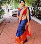 FASHIONABLE SOFT LICHI SILK JACQUARD WORK SAREE WITH UNSTITCHED BLOUSE PARTY WEAR WHOLESALE PRICE ETHNIC GARMENT (5)