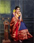 FASHIONABLE SOFT LICHI SILK JACQUARD WORK SAREE WITH UNSTITCHED BLOUSE PARTY WEAR WHOLESALE PRICE ETHNIC GARMENT (5)