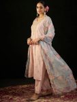 FASHIONABLE SOFT SILK DIGITAL PRINT WITH HAND EMBROIDERY WORK TOP BOTTOM WITH DUPATTA PARTY WEAR WHOLESALE PRICE ETHNIC GARMENT (6)