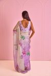 FASHIONABLE TABBY ORGANZA DIGITAL PRINTED HANDWORK SAREE WITH UNSTITCHED BLOUSE PARTY WEAR WHOLESALE PRICE ETHNIC GARMENT (10)