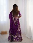 FASHIONABLE THAI SILK EMBROIDERY SEQUENCE ZARI WORK LEHENGA CHOLI WITH DUPATTA PARTY WEAR WHOLESALE PRICE ETHNIC GARMENT (3)