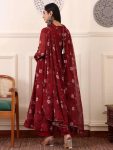 FASHIONABLE WEIGHTLESS DIGITAL PRINTED ANARKALI GOWN BOTTOM WITH DUPATTA PARTY WEAR WHOLESALE PRICE ETHNIC GARMENT (6)