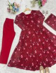 FASHIONABLE WEIGHTLESS DIGITAL PRINTED ANARKALI GOWN BOTTOM WITH DUPATTA PARTY WEAR WHOLESALE PRICE ETHNIC GARMENT (6)