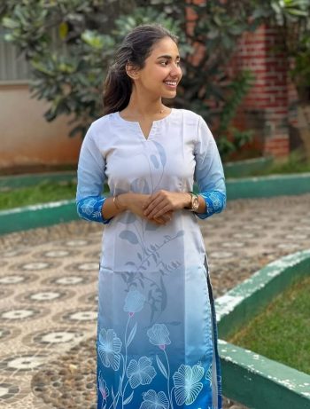 LATEST COTTON PRINTED KURTI  SKY