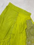 LATEST GEORGETTE EMBROIDERY SEQUENCE LACE WORK LEHENGA SAREE WITH STITCHED BLOUSE PARTY WEAR WHOLESALE PRICE ETHNIC GARMENT (4)