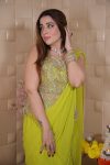 LATEST GEORGETTE EMBROIDERY SEQUENCE LACE WORK LEHENGA SAREE WITH STITCHED BLOUSE PARTY WEAR WHOLESALE PRICE ETHNIC GARMENT (4)