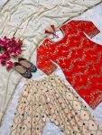 LATEST GEORGETTE EMBROIDERY SEQUENCE WORK TOP PATIYALA WITH DUPATTA PARTY WEAR WHOLESALE PRICE ETHNIC GARMENT (2)