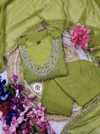 LATEST GEORGETTE EMBROIDERY WORK ALIA CUT TOP BOTTOM WITH DUPATTA PARTY WEAR WHOLESALE PRICE ETHNIC GARMENT (4)