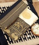 LATEST LICHI SILK JACQUARD WEAVING WORK SAREE WITH UNSTITCHED BLOUSE PARTY WEAR WHOLESALE PRICE ETHNIC GARMENT (2)