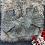 LATEST MONO BANGLORY MULTI SEQUENCE AND JARI WORK STITCHED BLOUSE GREY