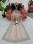 LATEST ORGANZA THREAD WITH SEQUENCE WORK SAREE WITH UNSTITCHED BLOUSE PARTY WEAR WHOLESALE PRICE ETHNIC GARMENT (4)