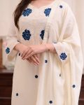 LATEST RAYON EMBROIDERY WORK TOP BOTTOM WITH DUPATTA FESTIVE WEAR WHOLESALE PRICE ETHNIC GARMENT (3)