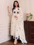 LATEST RAYON EMBROIDERY WORK TOP BOTTOM WITH DUPATTA FESTIVE WEAR WHOLESALE PRICE ETHNIC GARMENT (3)