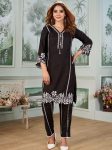 LATEST RAYON EMBROIDERY WORK WITH CUT WORK AND LATKAN WORK TOP BOTTOM SET FESTIVE WEAR WHOLESALE PRICE ETHNIC GARMENT (4)