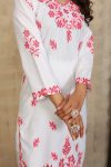 LATEST RAYON SLUB CHIKANKARI EMBROIDERY WORK TOP BOTTOM SET FESTIVE WEAR WHOLESALE PRICE ETHNIC GARMENT (5)
