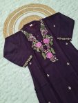 LATEST RAYON SLUB SEQUENCE EMBROIDERY WORK TOP BOTTOM WITH DUPATTA PARTY WEAR WHOLESALE PRICE ETHNIC GARMENT (4)