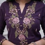 LATEST RAYON SLUB SEQUENCE EMBROIDERY WORK TOP BOTTOM WITH DUPATTA PARTY WEAR WHOLESALE PRICE ETHNIC GARMENT (4)