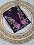 LATEST RAYON SLUB SEQUENCE EMBROIDERY WORK TOP BOTTOM WITH DUPATTA PARTY WEAR WHOLESALE PRICE ETHNIC GARMENT (4)
