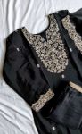 LATEST ROMAN SILK EMBROIDERY WORK TOP BOTTOM WITH DUPATTA FESTIVE WEAR WHOLESALE PRICE ETHNIC GARMENT (3)