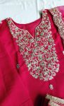 LATEST ROMAN SILK EMBROIDERY WORK TOP BOTTOM WITH DUPATTA FESTIVE WEAR WHOLESALE PRICE ETHNIC GARMENT (9)
